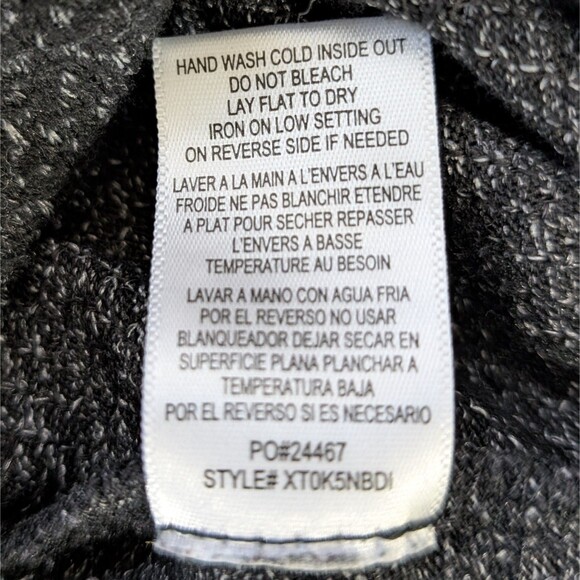 Meri Skye Sweater Long Tunic Women's 2X Charcoal Gray V-Neck Long Sleeve Casual - Picture 6 of 15